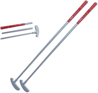 Golf 2PCS/Pack Two-Way Putter Club for Right or Left Handed Golfers Foldable Alloy Rod Head Kids Adults Golf Putter - 34" Length