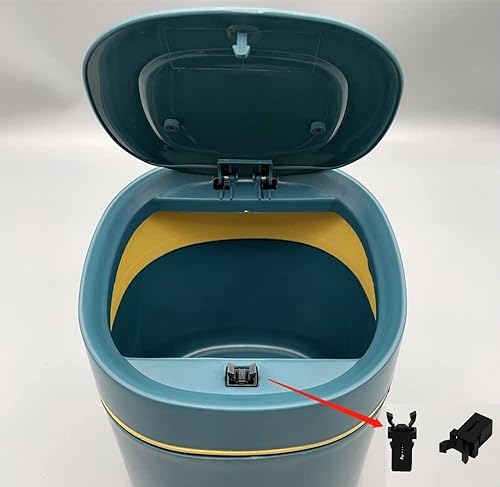 Miniatura 5 de Paquete de 10 clips de tapa de bote de basura, interruptor de presión, botón de bloqueo de repuesto para mini bote de basura con tapa, cesta de