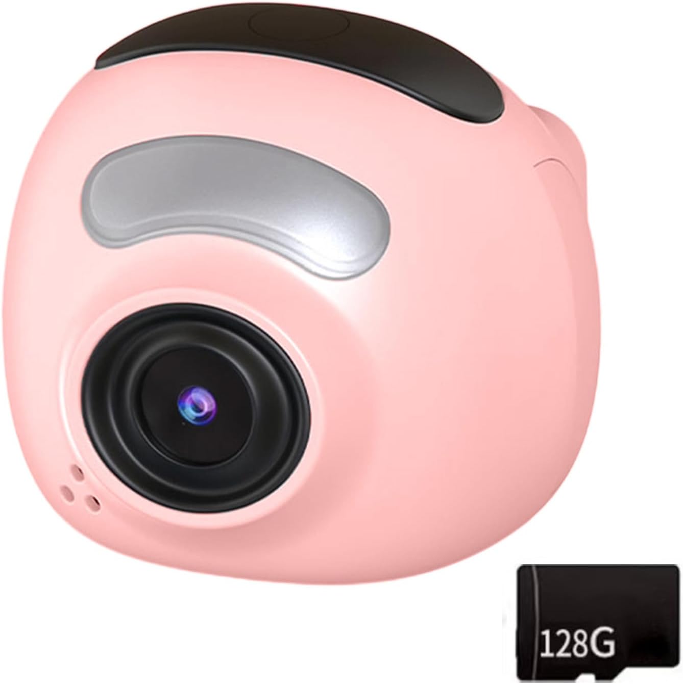 Extreme Dense Rose Tiny Camera 720P Transducer Creative Overlays Transportable for Kids Youths School Tasks