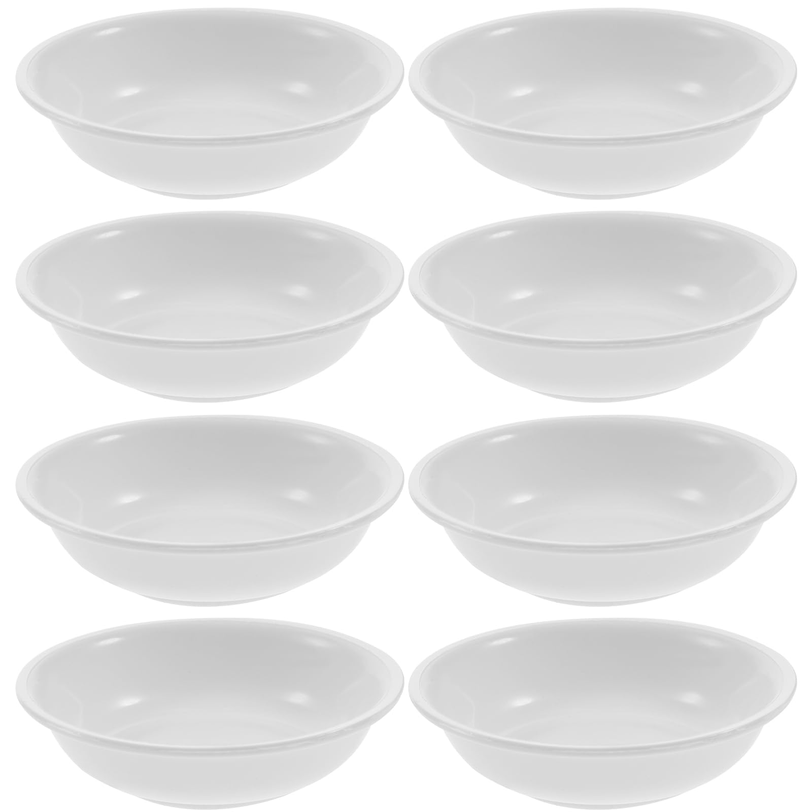 Kichvoe 30pcs Soy Sauce Dish Mini Plastic Side Dish Condiment Dishes Small Saucers Bowl Food Containers Snacks Soy Sauce Food Dipping Bowl Plate White
