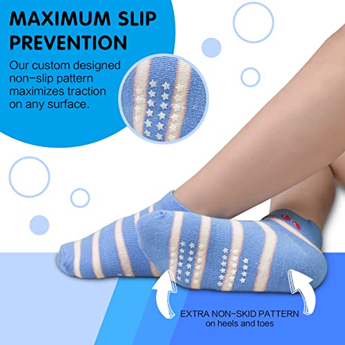 HYCLES Toddler Boy Girl Socks, Non-Slip Cartoon Animal Ankle Baby Socks for Kids 1-7T Sticky Sock2