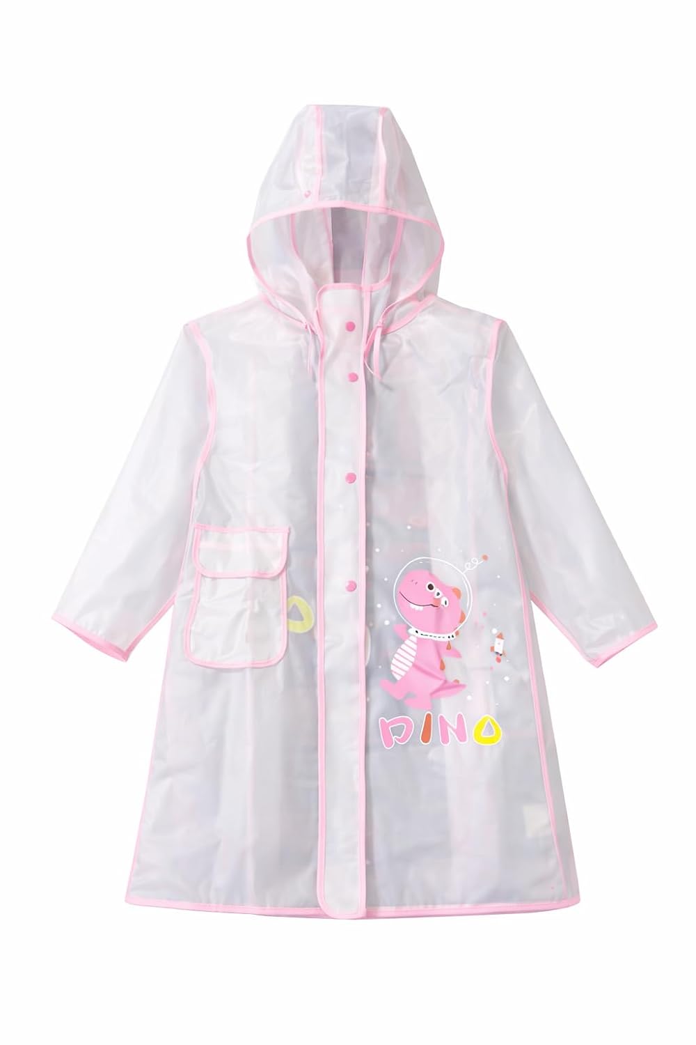 Vibe Apparel Transparent Dinosaur Print Kid’s Waterproof Raincoat Rain Jacket Suit with Hood and Visor for School Boys and... - Review, Price and Buying Guide