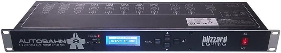 Blizzard Autobahn 8 DMX/ArtNet Interface Control Panel