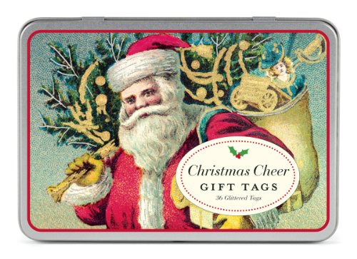 Étiquettes cadeau de Noël vintage pour personnaliser paquets