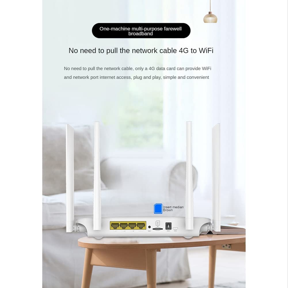 LC117 4G CPE 4G WiFi Router Pezzi di Ricambio Accessori Scheda SIM Hotspot CAT4 32 Utenti RJ45 WAN LAN Modem Wireless Router LTE Spina Europea (LC117-EU)