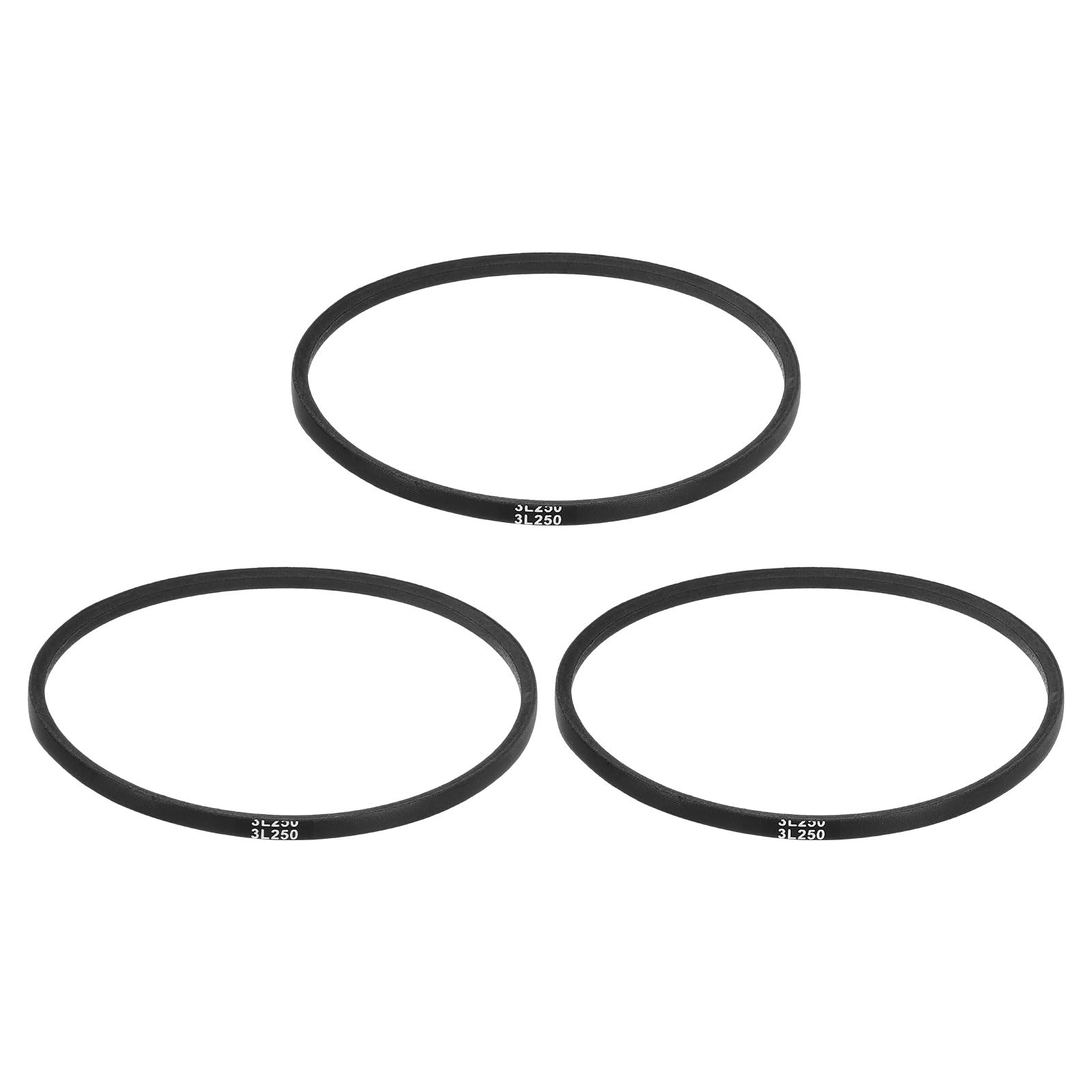 uxcell 3L240 Classic Wrapped Rubber V-Belt, 24"(610mm) Outside Circumference, 3L Profile V Belt 3/8" Width 7/32" Height — view 25