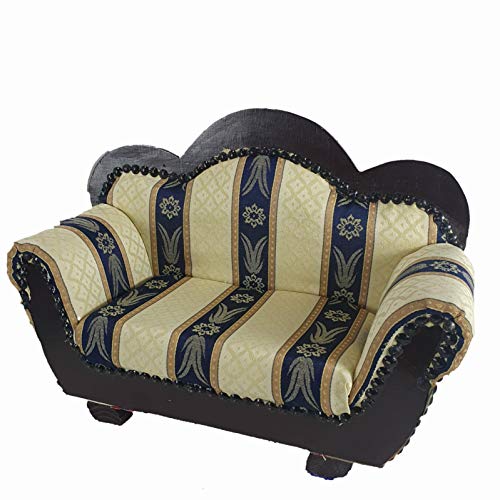 Aspinaworld Puppensofa, Gestreifte Puppencouch 41 cm lang, Puppenmöbel, Puppenzubehör, Deko Sofa Cover
