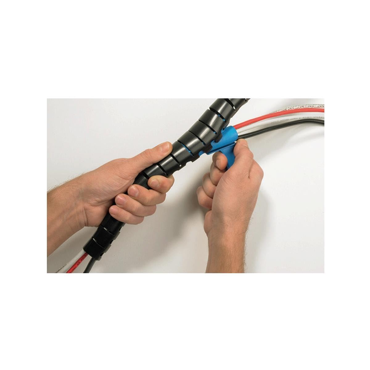 Hellermann Tyton 161-64302 Konserwacja kabli - Ochraniacz kabla (Konserwacja kabli, Polipropylen (PP), -60-110 °C, 25 m, 1,9 cm)