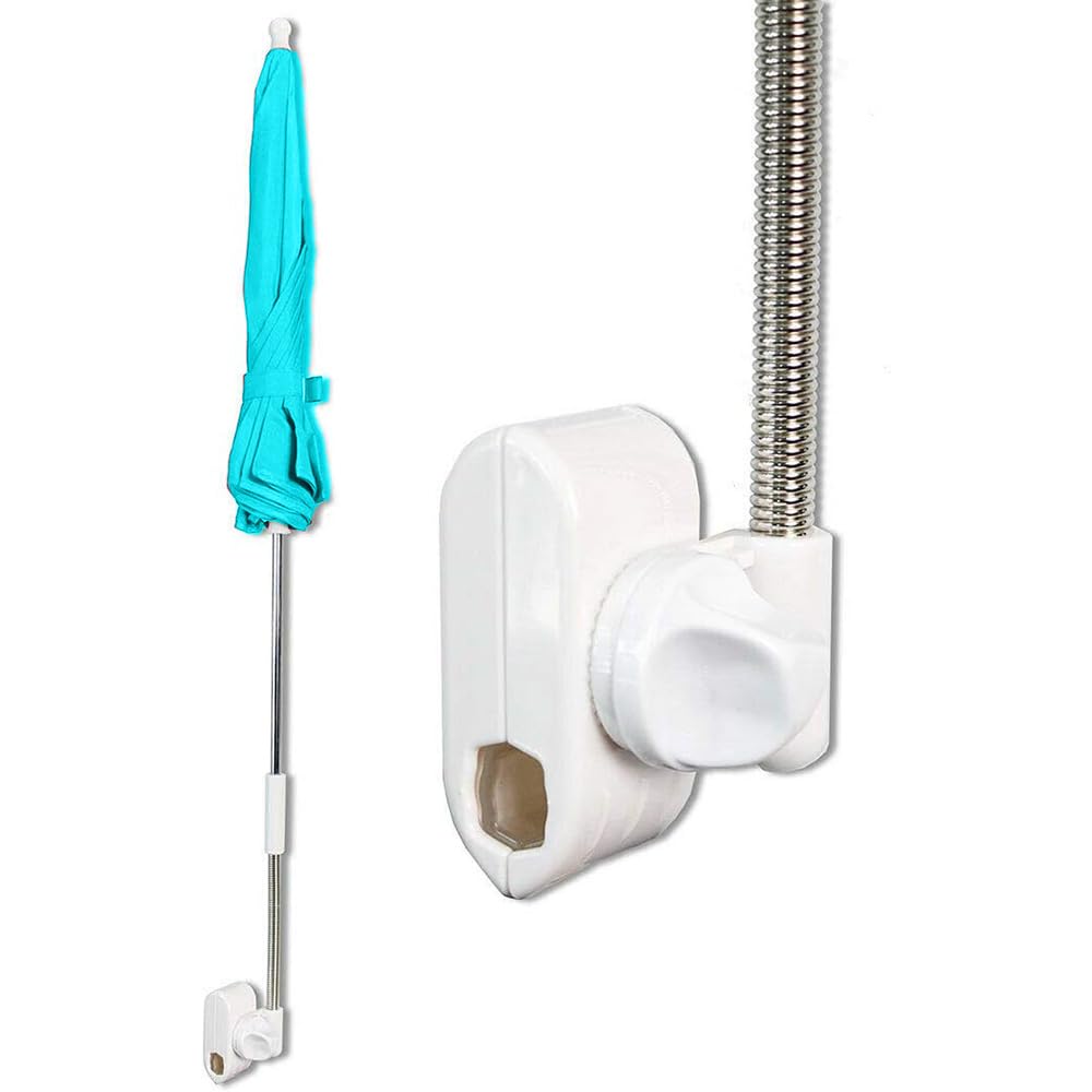 Vetrineinrete® Ombrellino per passeggino parasole ombrello Ø70 cm per carrozzina protezione dai raggi solari uv accessori per carrozzino verde acqua A29