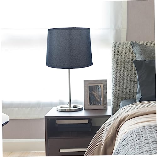 Image of Natural Linen Drum Lamp Shade Wear Table Lamp Shade Frame Fitter Ceiling Floor Bedside Lamps