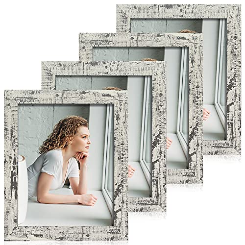iRahmen 4 Pack 8x10 Picture Frame Light Green Set with High Definition Glass Photo Frame for Desktop Display and Wall Mounting.
