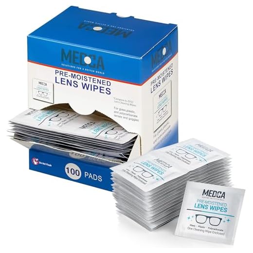 Salviette Umidificate Lenti e Occhiali – Salviette Portatili Pulizia in Viaggio di Occhiali, Fotocamera,Schermi – Usa e Getta, Asciugatura Rapida,Antigraffio –Confezionate Singolarmente, 100 Pezzi
