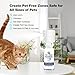 diloqio Cat Spray Deterrent System, Automatic Cat Deterrent Spray, Motion Activated Pet Deterrent Spray System for Cats & Dogs Odorless Pet Deterrent, Friendly & Safe Up to 3 Feet Away White