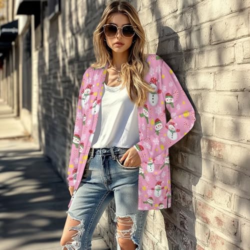 Image of Women's Open Front Cardigan Long Sleeve Loose Sweater Lightweight Soft Cardigan Jackets