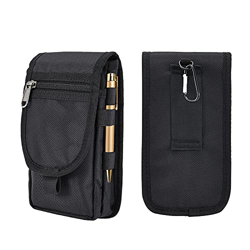 Large Smartphone Pouch Tool Belt, Cell Phone Holster, Phone Case, Tactical Carrying Case, Belt Loop Gift for Men's Hiking - Image 2