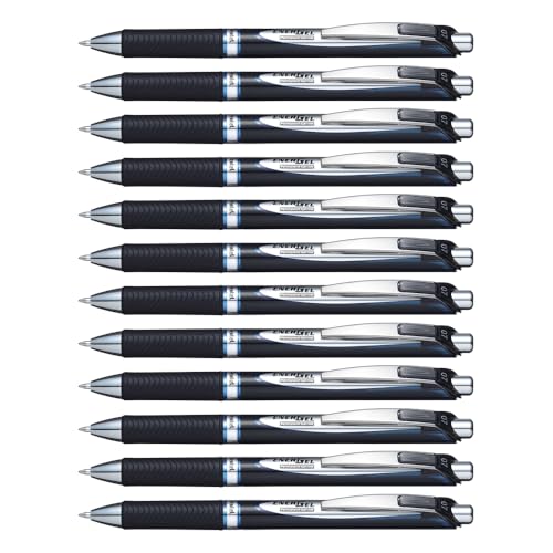 Roller gel Pentel EnerGel BLP77-C bleu 0.7 mm lot de 12 stylos rechargeables