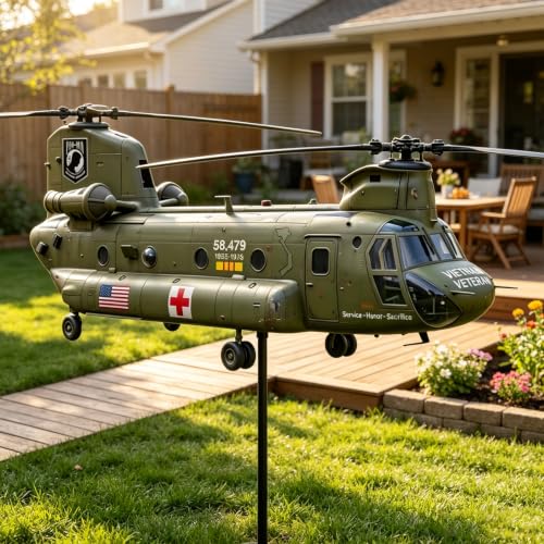 Helicóptero spinner de viento: de vida a su cama de flores y patio 3