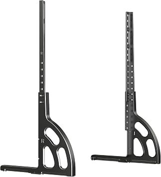 ML1760E Universal TV Stand, Wall Mounted TV Stand, Compatible with 22-85V, TV Rack, Adjustable Height, Cord Storage, Space Saving, Load Capacity 121.3 lbs 55 kg, For Home Displays, Commercial Use, Universal TV Table Top Stand, Universal TV Base, Soundbar Installation, Japanese Assembly Instruction Manual Included, Black