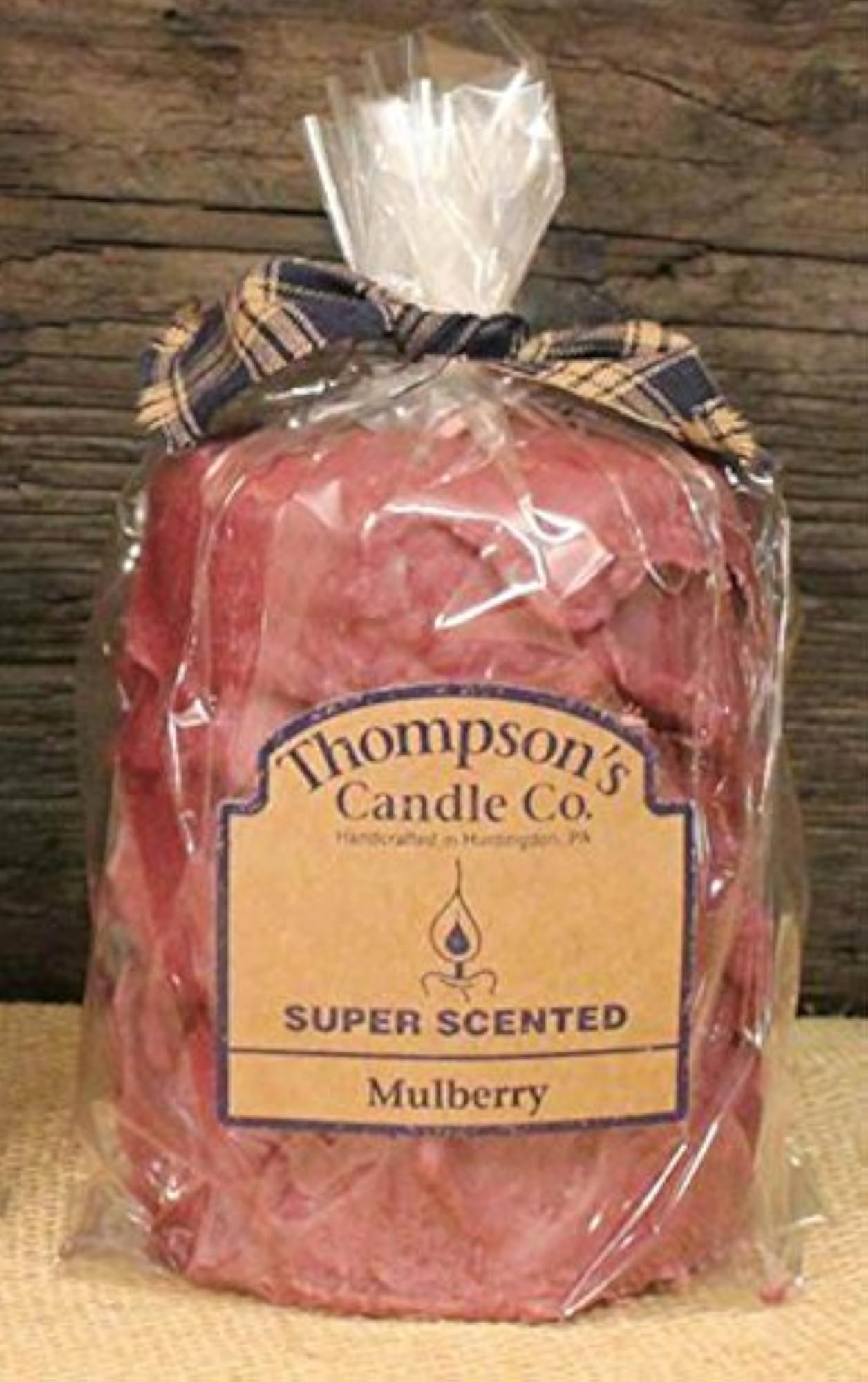 Thompson's Co Super Scented Large Pillar Candle "Mulberry"