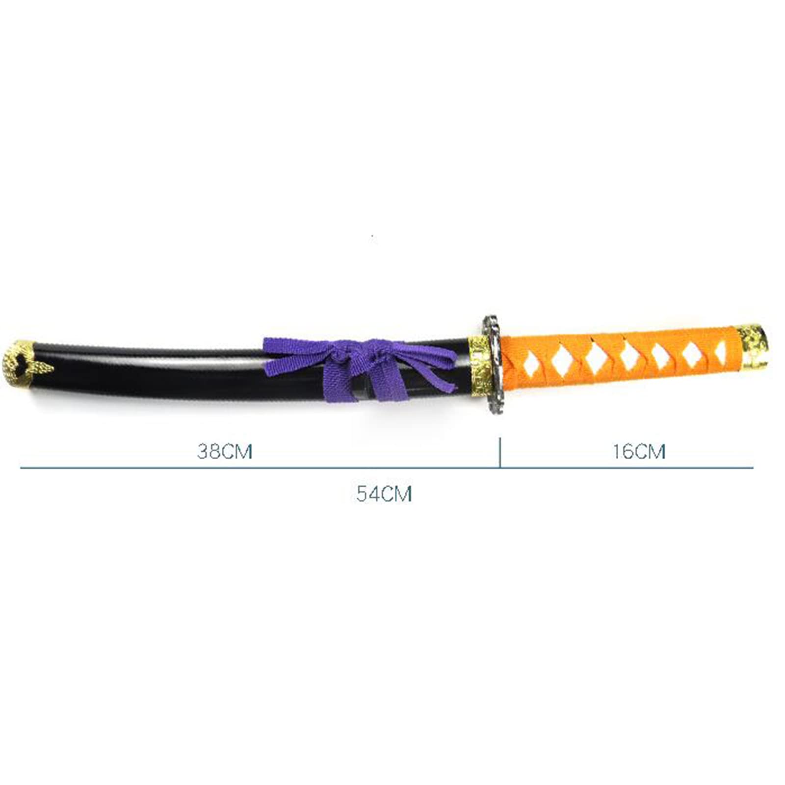 Spada da Samurai in Stile Anime, Oggetti di Scena for Giochi Ruolo, Adatti for spettacoli Animazione Cosplay, Armi e Attrezzature, Lama in Legno