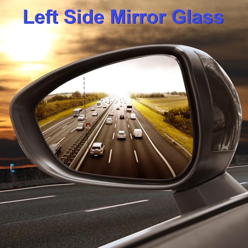 Spiegelglas für Opel Corsa D 2006-2014 Corsa E 2014-2019 Außenspiegel Glas Fahrerseite Beheizbar Ersatzspiegelglas Außenspiegel Asphärisch Auto Spiegelglas Links Seitenspiegel Glas Ersatz