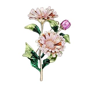Clearine Clearine Damen Hochzeit Braut Gänseblümchen Corsage Emaille Brosche Pin Clearine Clearine Damen Hochzeit Braut Gänseblümchen Corsage Emaille Brosche Pin