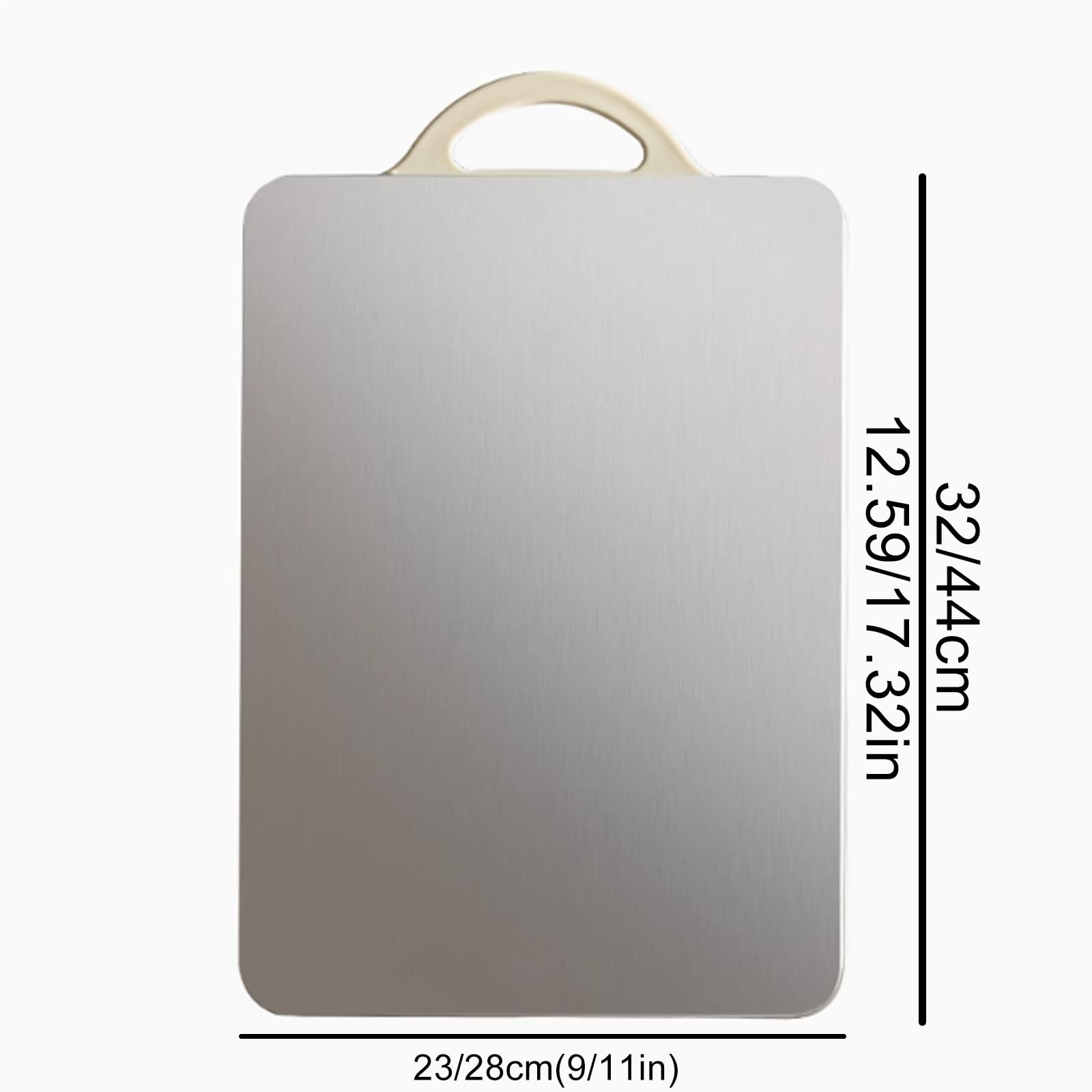 Tablas Cortar Multifuncionales Doble Cara, Tablas Cortar Acero Inoxidable For La Cocina, Tablas Cortar Antideslizantes Fáciles Limpiar,colgantes Ranuras Antiderrame For Hacer Pasta(32*23cm/12.59*9in)