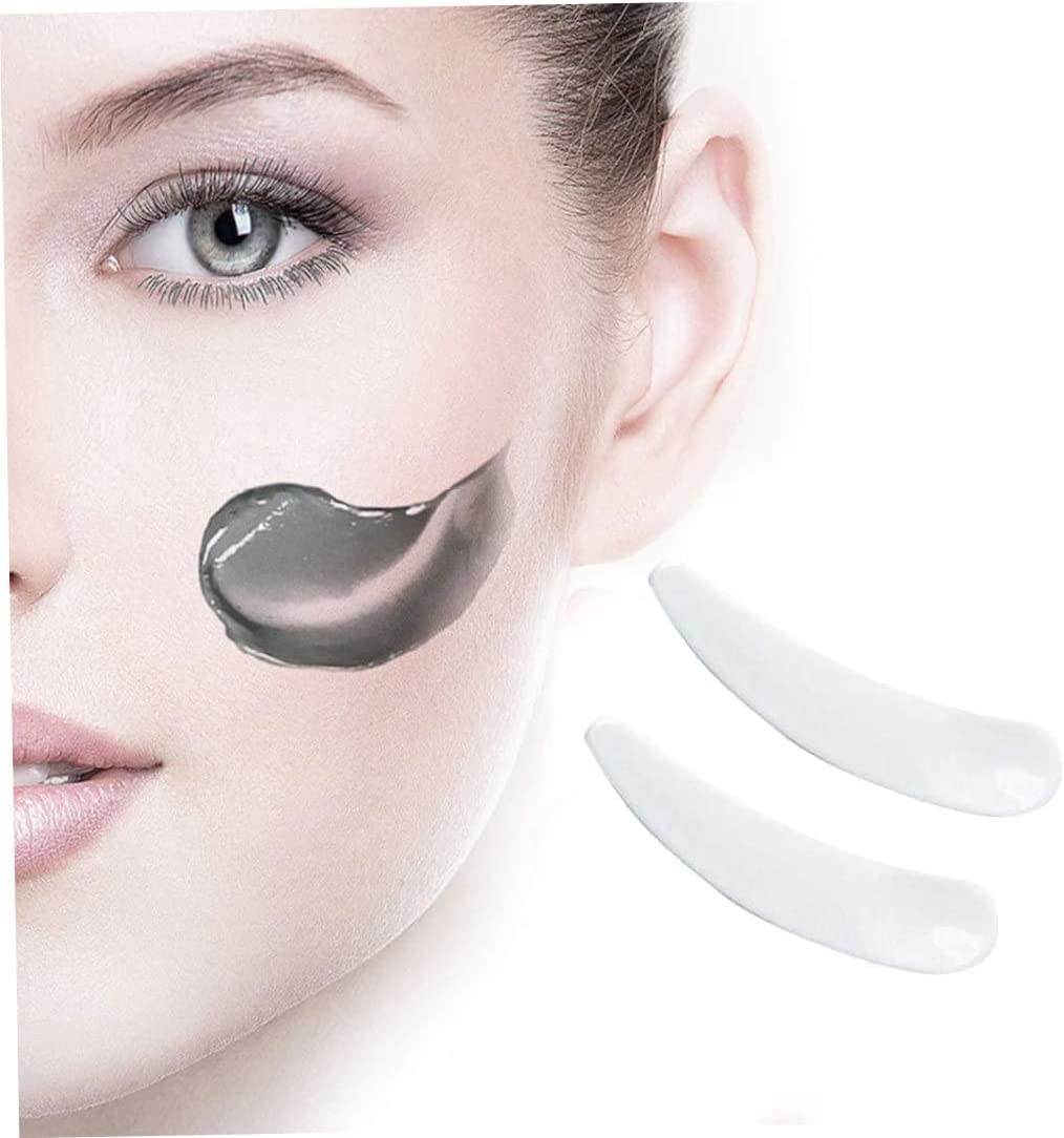 100 spatole cosmetiche in plastica, usa e getta, mini spatole cosmetiche (bianco)