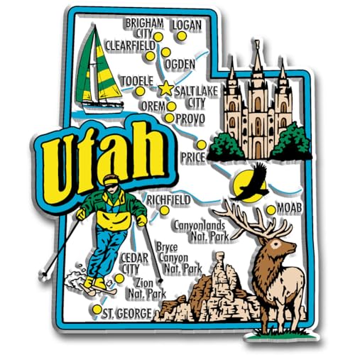 Imán decorativo Utah Jumbo 3 x 3.5 pulgadas