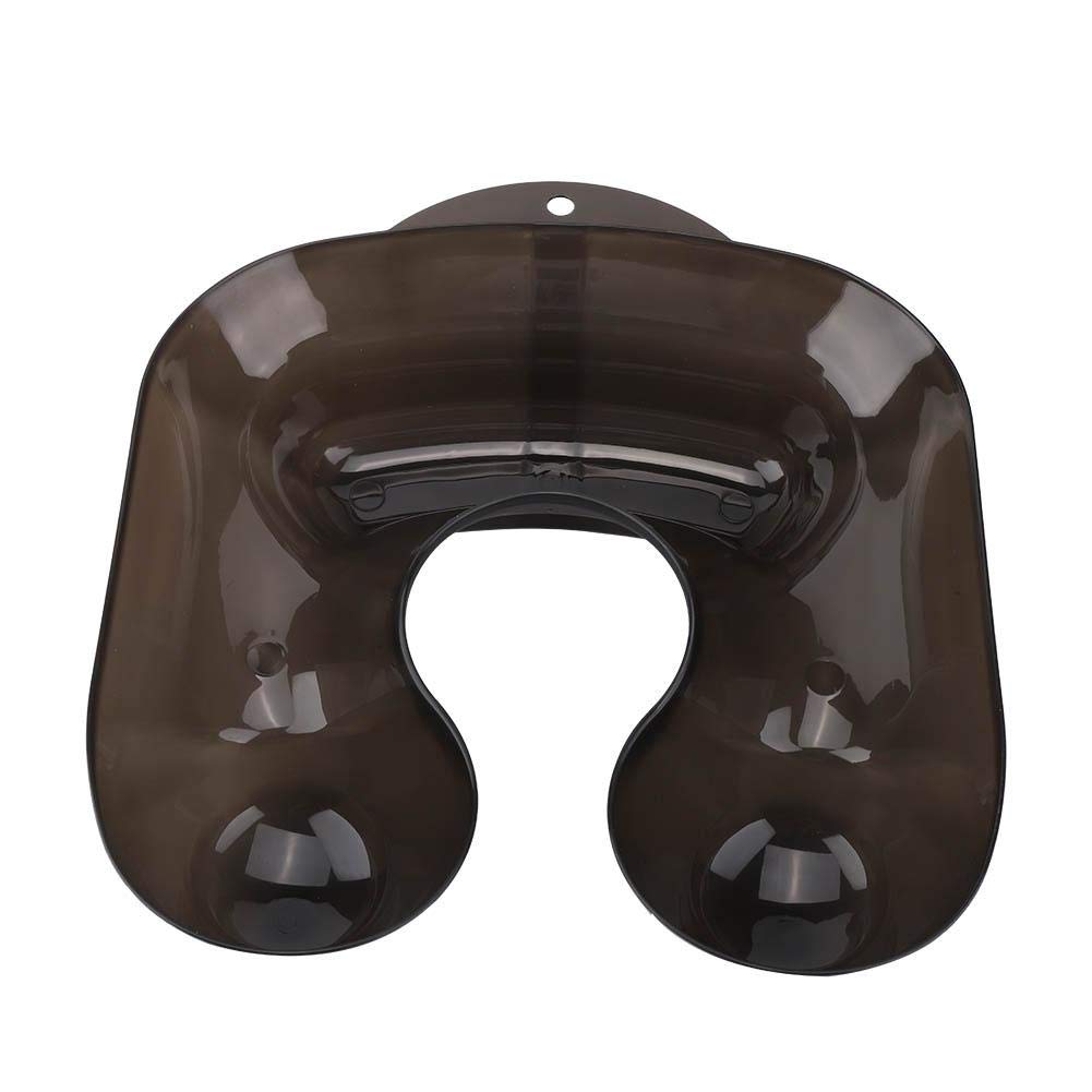 Light And Soft Comfortable Perm Container, Neck Shoulder Tray, Salon Shop Home Salon Tools Hair Salon Shop for Professional Stylist(Transparent black)
