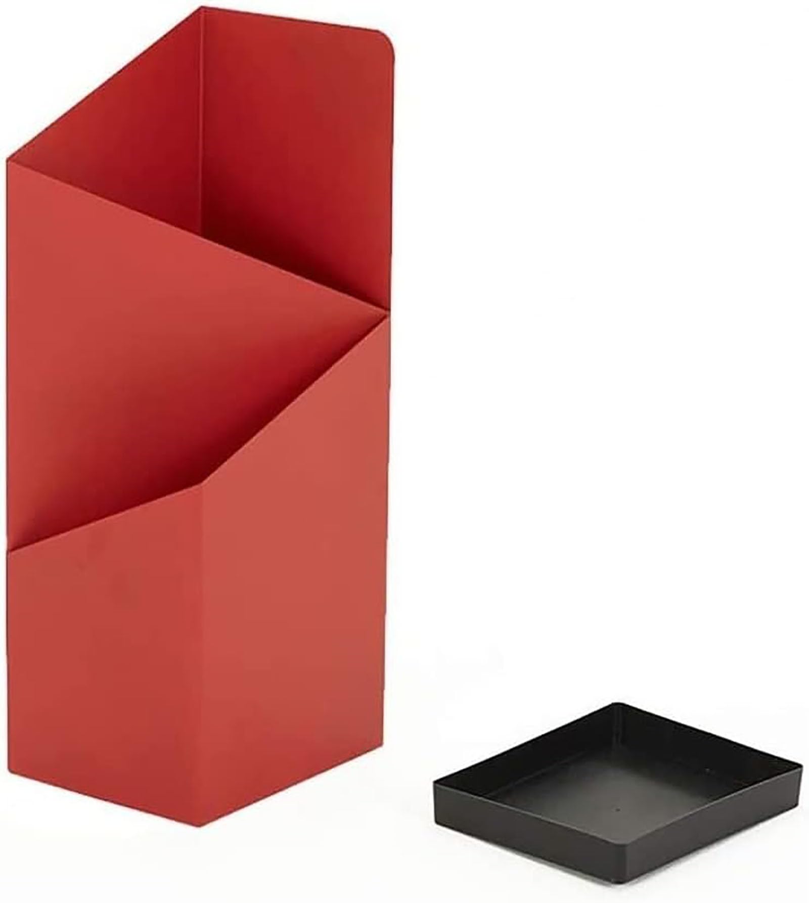 Porte-parapluie d'intérieur rouge anti-goutte pour entrée propre