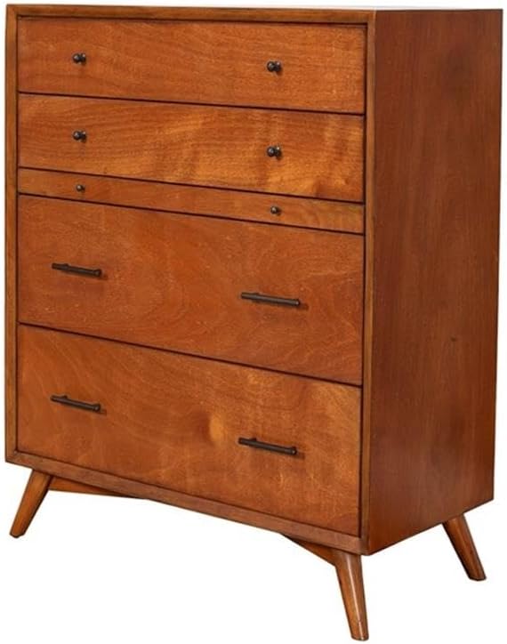 Alpine Furniture Flynn Chest, 38" W x 18" D x 43" H, Acorn