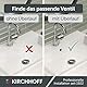 KIRCHHOFF Design Universal Waschbecken Ablaufgarnitur, Pop Up Waschbeckenstöpsel, Ablaufventil mit Überlauf, Abfluss Stöpsel für Badezimmer Waschbecken & Waschtisch, Chrom 98807330