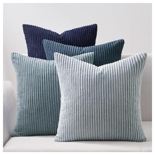 Housses de Coussin Velours Bleu 40x40