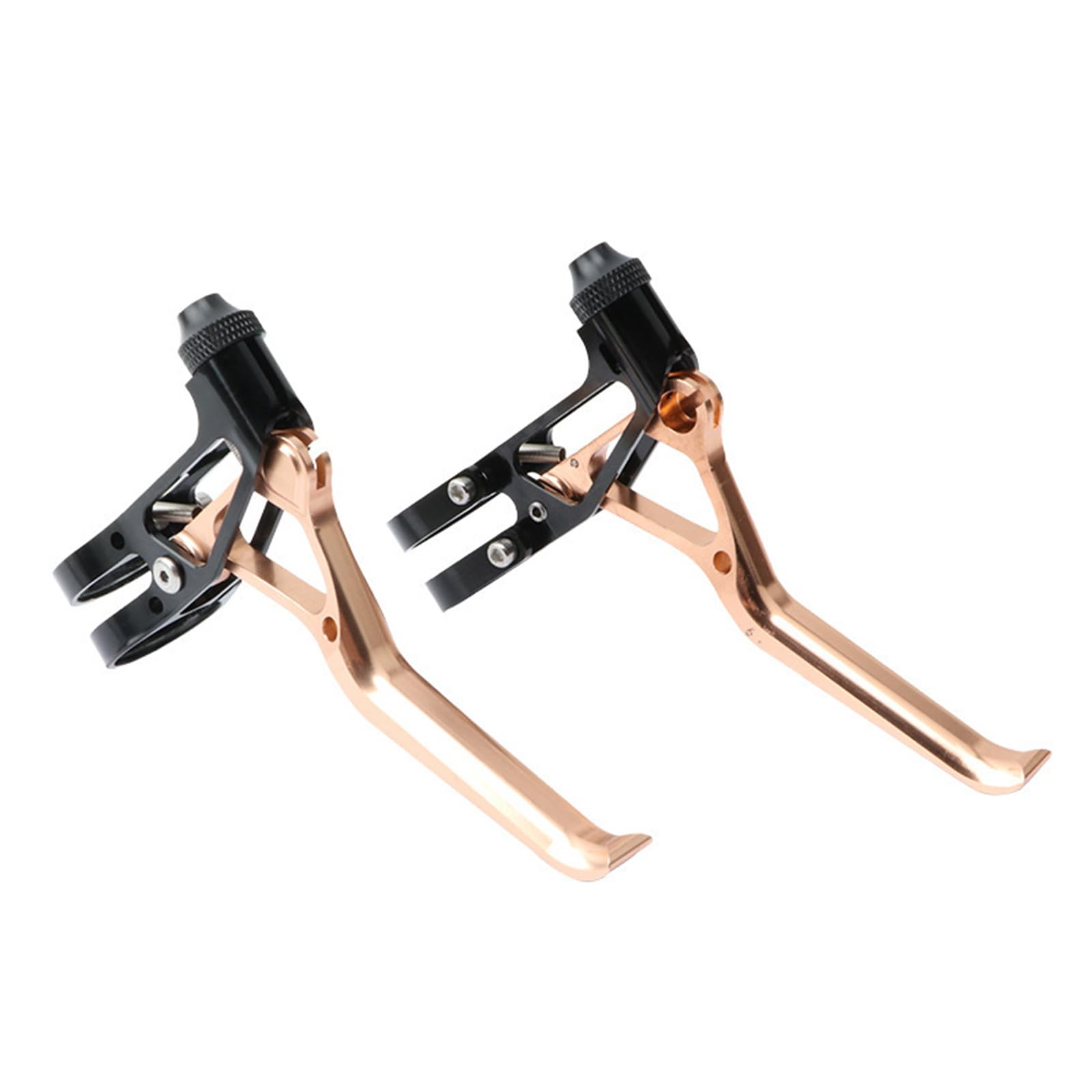 Leviers de freins de vélo en alliage d'aluminium couleur or pour guidon standard