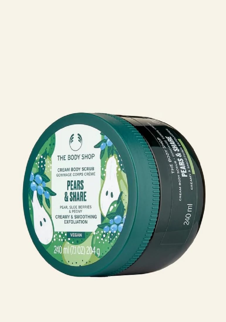 The Body Shop PEARS & SHARE Cream Body Scrub 240ml : Amazon.co.uk