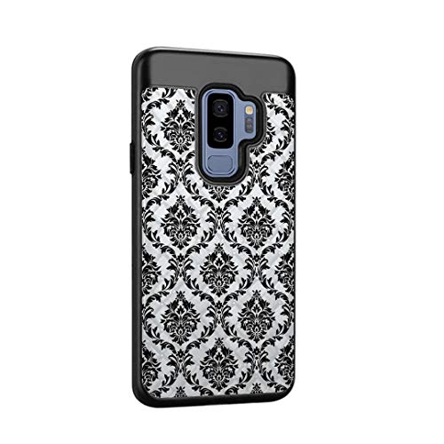 Moriko Case Compatible with Samsung Galaxy S9 Plus [Cute Woven Textured Shockproof Hybrid