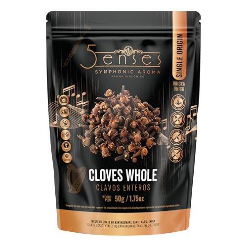 5Senses Whole Cloves, Single Origin, Sun Dried Whole Spice, 50g