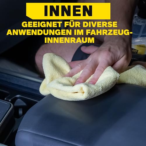 Meguiar's Supreme Shine™ Mikrofasertücher, 3er-Pack - Entfernt Rückstände von Polituren, Wachsen und Sprühreinigern, weiche Mikrofaser… – Ansicht 5