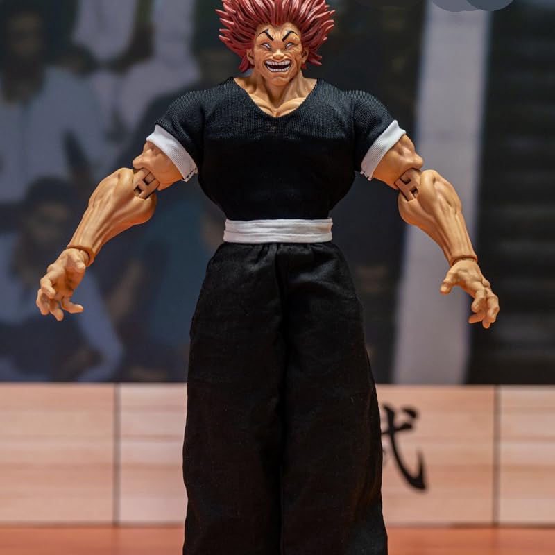 REOZIGN Hanma Yujiro Action figure in PVC fatte a mano, muscoli da combattimento mobili, 18 cm/7,1 pollici, souvenir da collezione