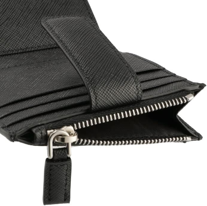 になります Prada プラダ 二つ折り財布 2mc066 Qhh F0002 メンズ レザー ミニ財布 豆財布 小銭入れあり トライアングルロゴメタル Nero インポートセレクト Musee スペック Caofasa Com