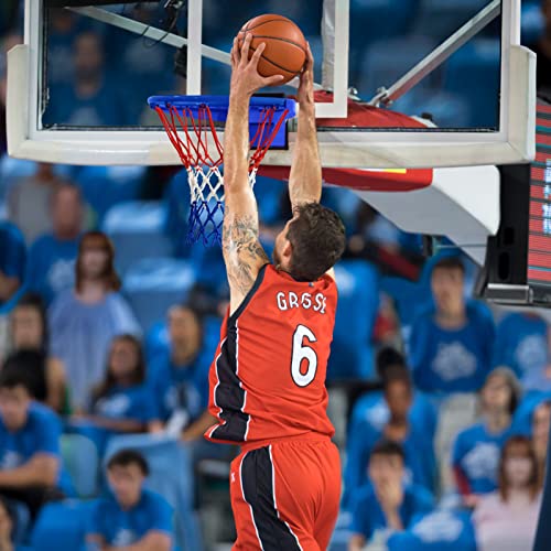 Upgraded Basketball Net Replacement,Red,White And Blue,12 Loops Fits 18 Inch Hoop Outdoor #TOP3