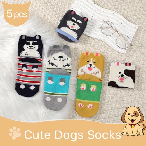 WORPICE Fluffy socks - 5 Pairs Socks for women, Cute Dog Womens Thermal Socks with premium gift box, Warm Soft Winter Fuzzy Socks for Women- UK Size 4-7 - Image 2