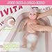 IVITA 20 inch Full Silicone Baby Dolls Girl Real Realistic Newborn Reborn Babies for Kids Aged 3