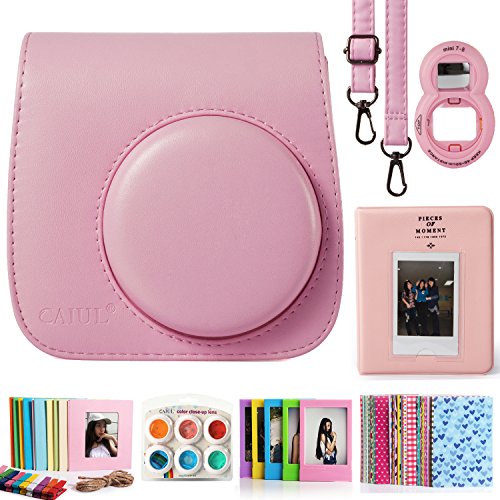 Image of CAIUL Camera Accessories Bundle Compatible with Fujifilm Instax Mini 8 8+ 9, Strawberry