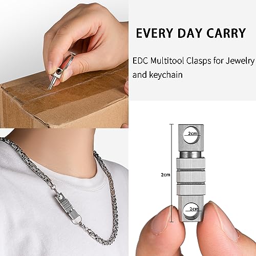 Image of TISUR Titanium Quick Release Keychain, Retractable Key Chain Detachable Keychain Clip，Pull Apart Key Rings for Men Women
