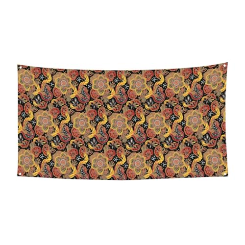 Afrikanisches Textil-Patchwork-Druck, Party-Banner für Versammlungen, Festivals, UV-beständige Dekoration, passend für Halloween, Bar, Wohnzimmer