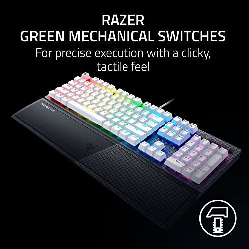 Image of Razer BlackWidow V3 Mechanical Gaming Keyboard: Green Mechanical Switches - Tactile & Clicky - Chroma RGB Lighting - UV-Coated ABS Keycaps - Programmable Macros - Roblox Edition