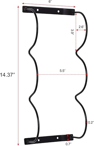 Miniatura 2 de MOCOUM Paquete de 2 estantes de vino debajo del mostrador, soporte para botellas de vino debajo del gabinete, estante de almacenamiento de vino de