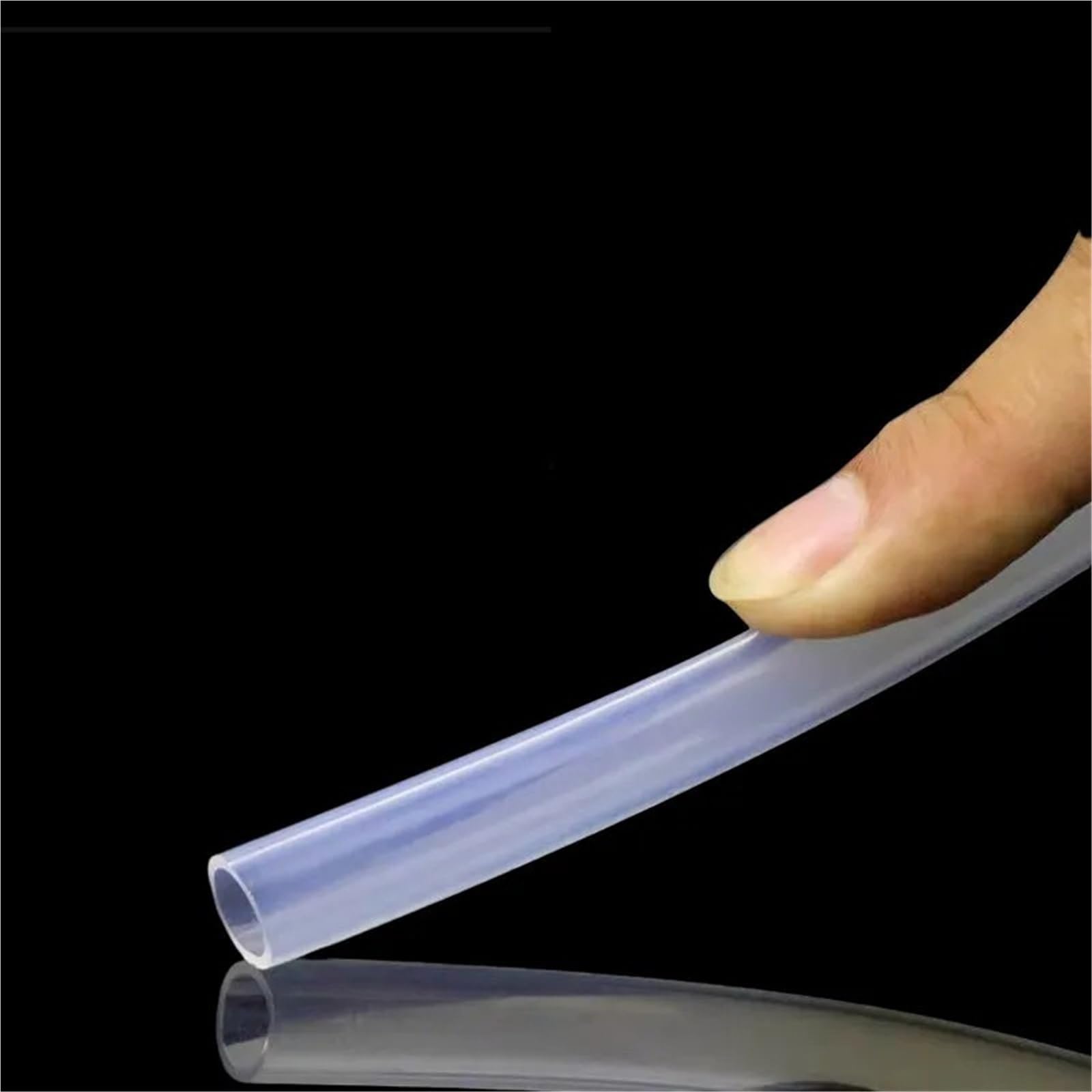 PTFE Tubo Garganta del extrusor con cabezal en J de 10 metros for filamento(Clear,ID4MM-OD6MM_10M)